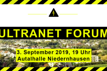 Einladung Ultranet Forum am 3. September 2019