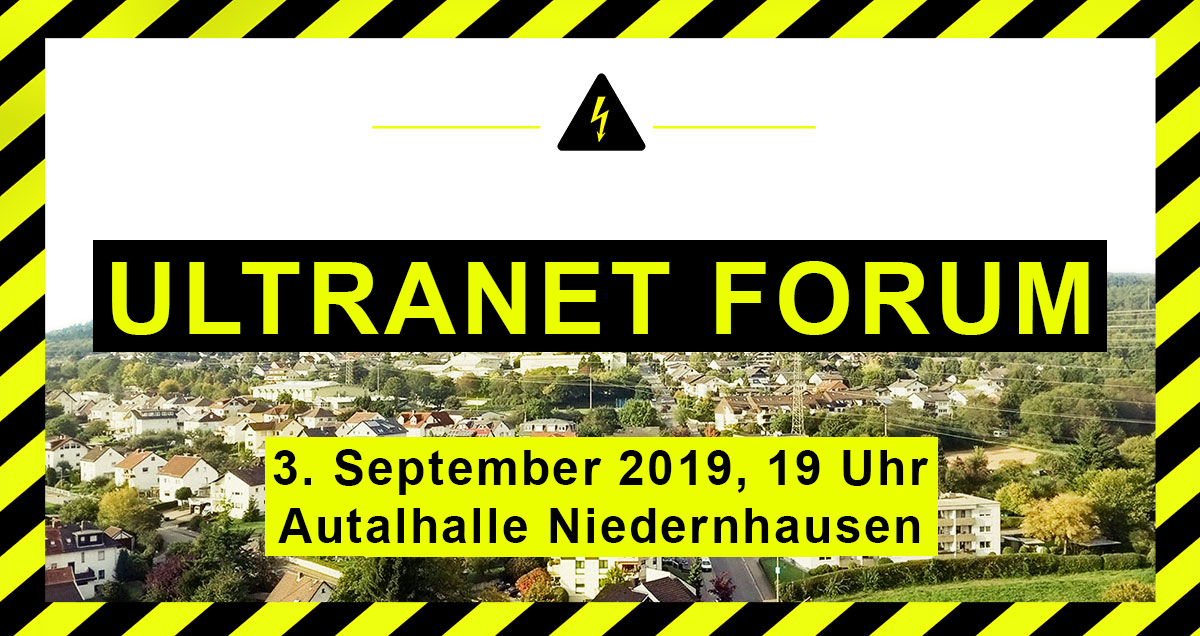 Einladung Ultranet Forum am 3. September 2019